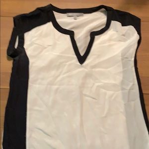Black and white blouse